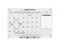 Audio-Visual Direct Magnetic Calendar Glass Dry Erase Board Set - Monthly Planner